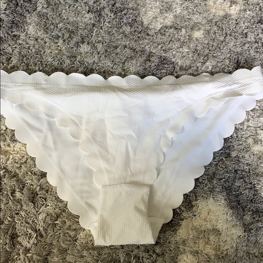 White bathing suit bottom.